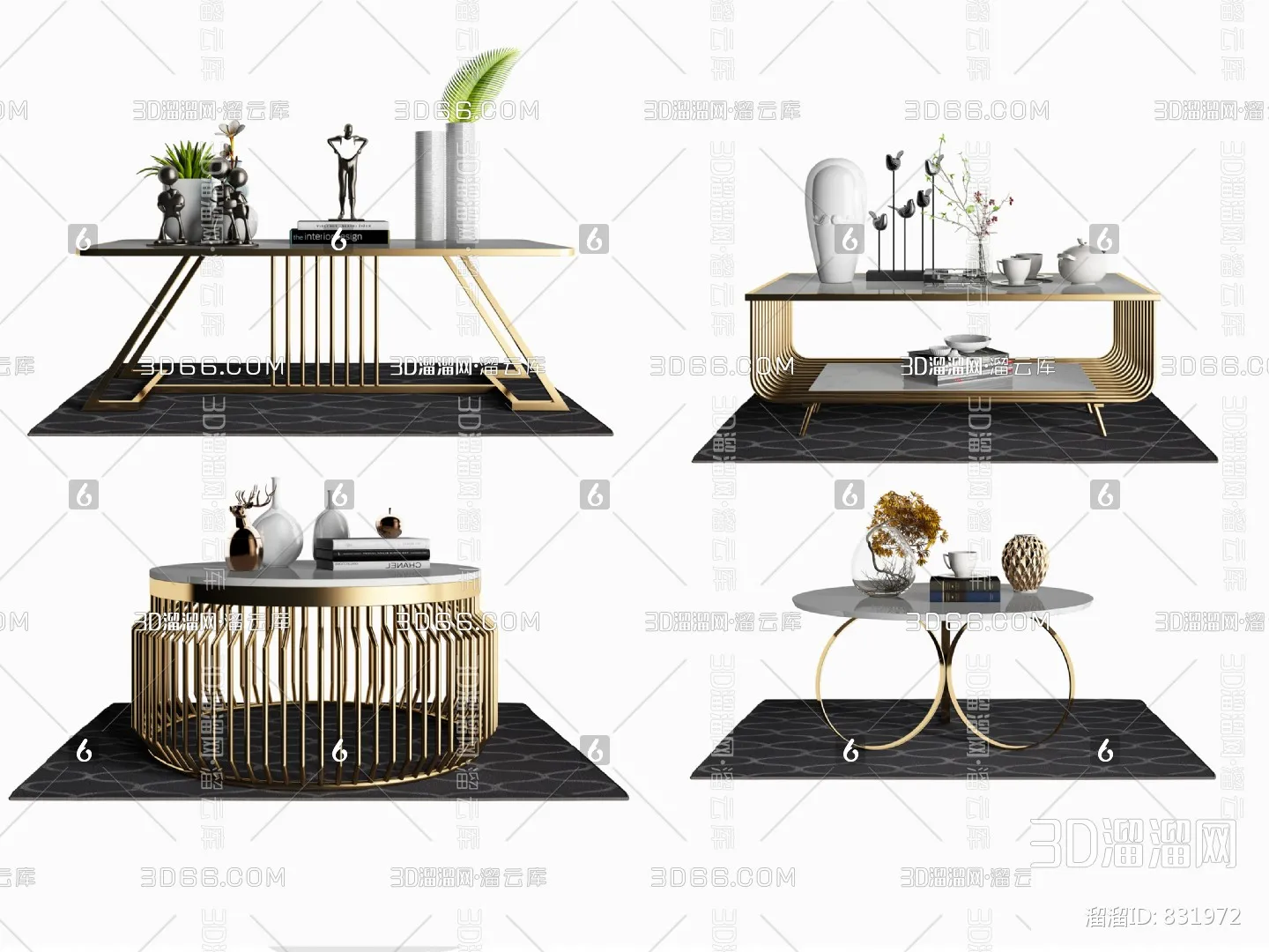 DECOR HELPER – LIVINGROOM – TEA TABLE 3D MODELS – 72