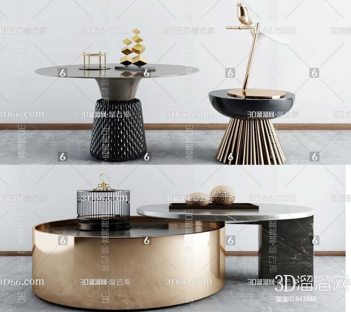 DECOR HELPER – LIVINGROOM – TEA TABLE 3D MODELS – 79