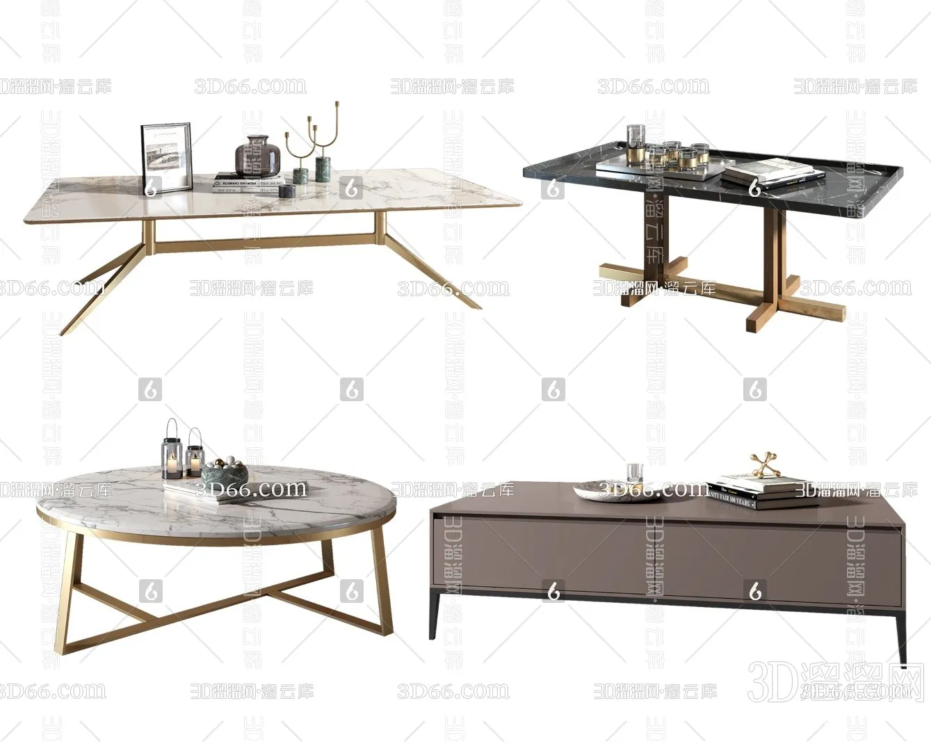 DECOR HELPER – LIVINGROOM – TEA TABLE 3D MODELS – 87