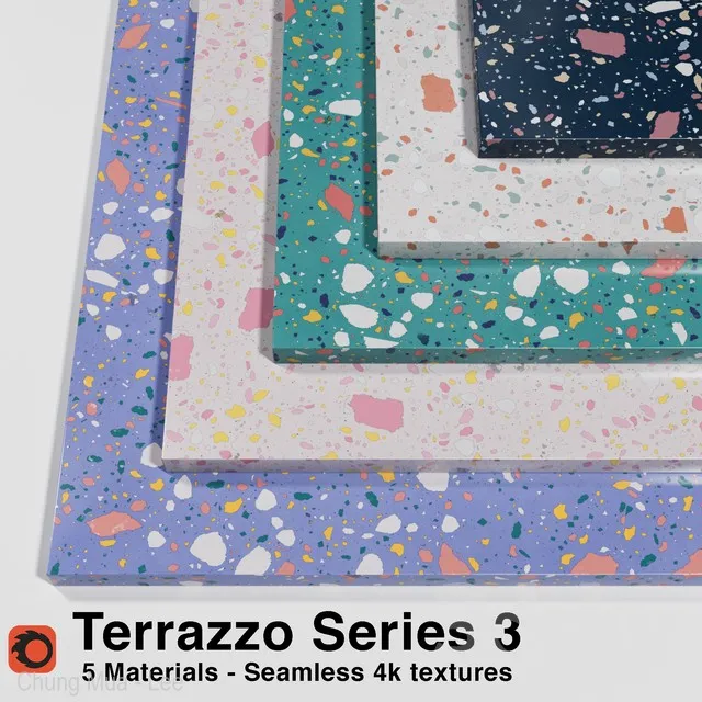 Terrazzo – Series 3 (5 Seamless Materials) 3DS Max - thumbnail 3