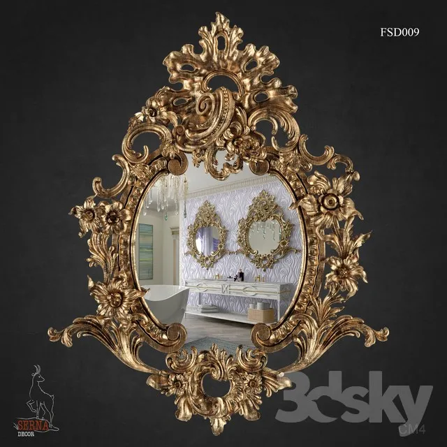 DECORATION – MIRROR 3D MODELS – 022