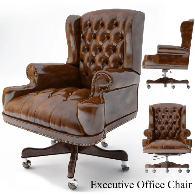Thomasville Executive Office Chair Working chair 3DS Max - thumbnail 3