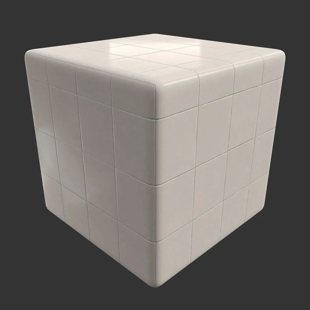 PBR TEXTURES – FULL OPTION – Tiles Rectangular Creamy – 1211