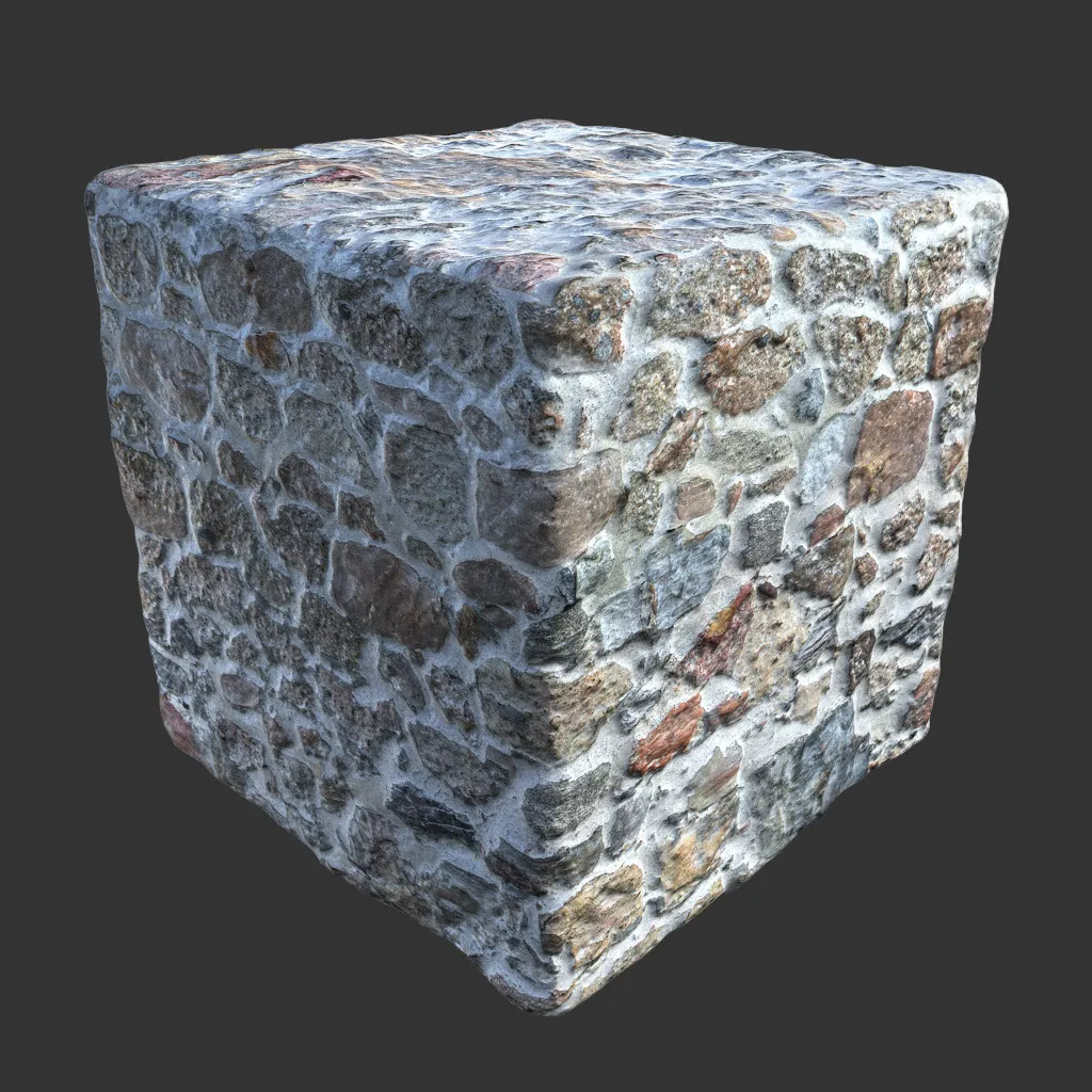 PBR TEXTURES – FULL OPTION – Wall Medieval  – 1243