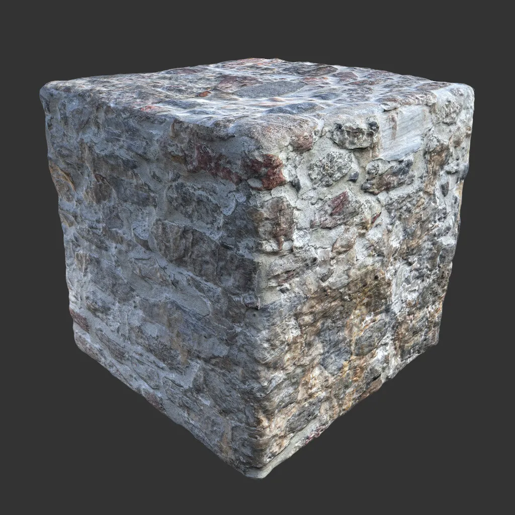 PBR TEXTURES – FULL OPTION – Wall Medieval  – 1244