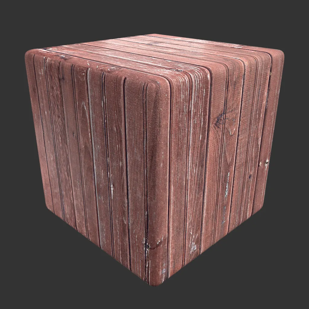 PBR TEXTURES - FULL OPTION - Wood Planks Worn - 1402 - 3ds Max Files