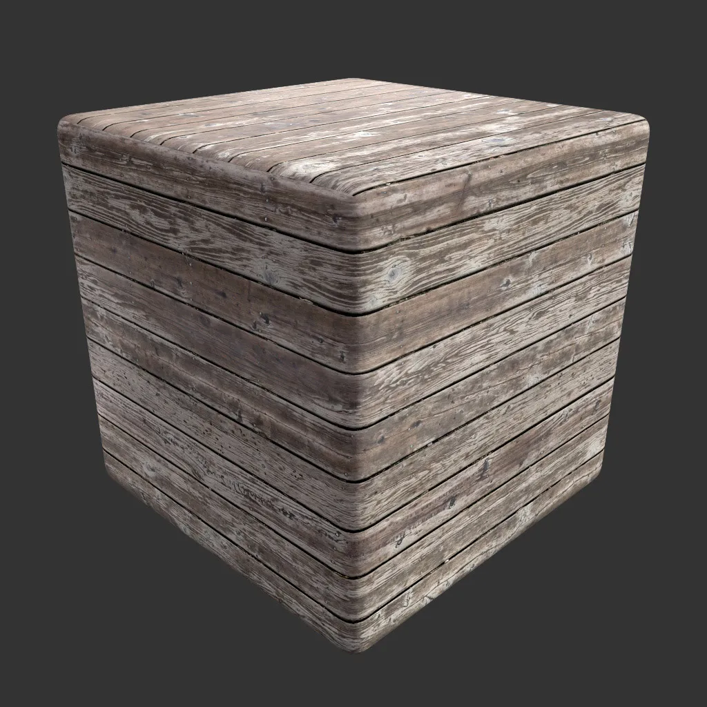 PBR TEXTURES – FULL OPTION – Wood Planks Worn – 1430