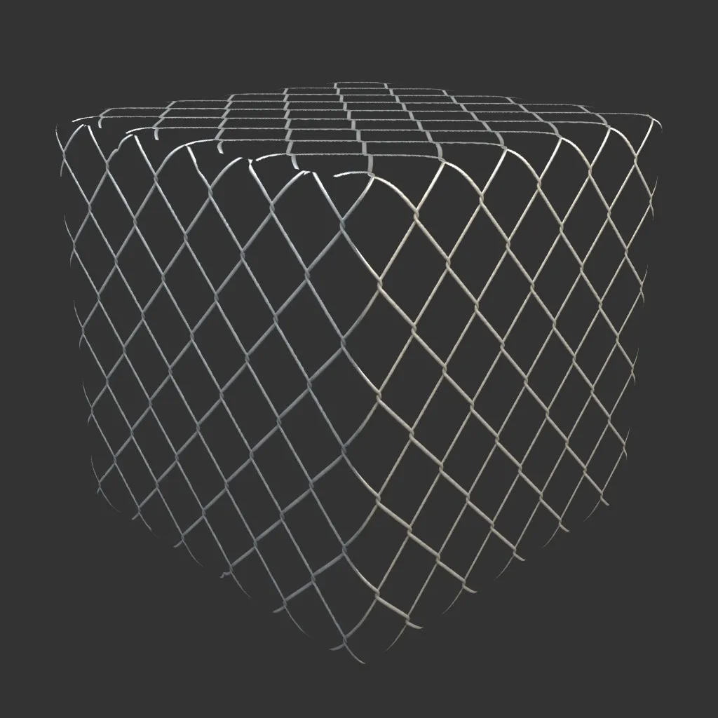PBR TEXTURES – FULL OPTION – Fence Chain Link – 454