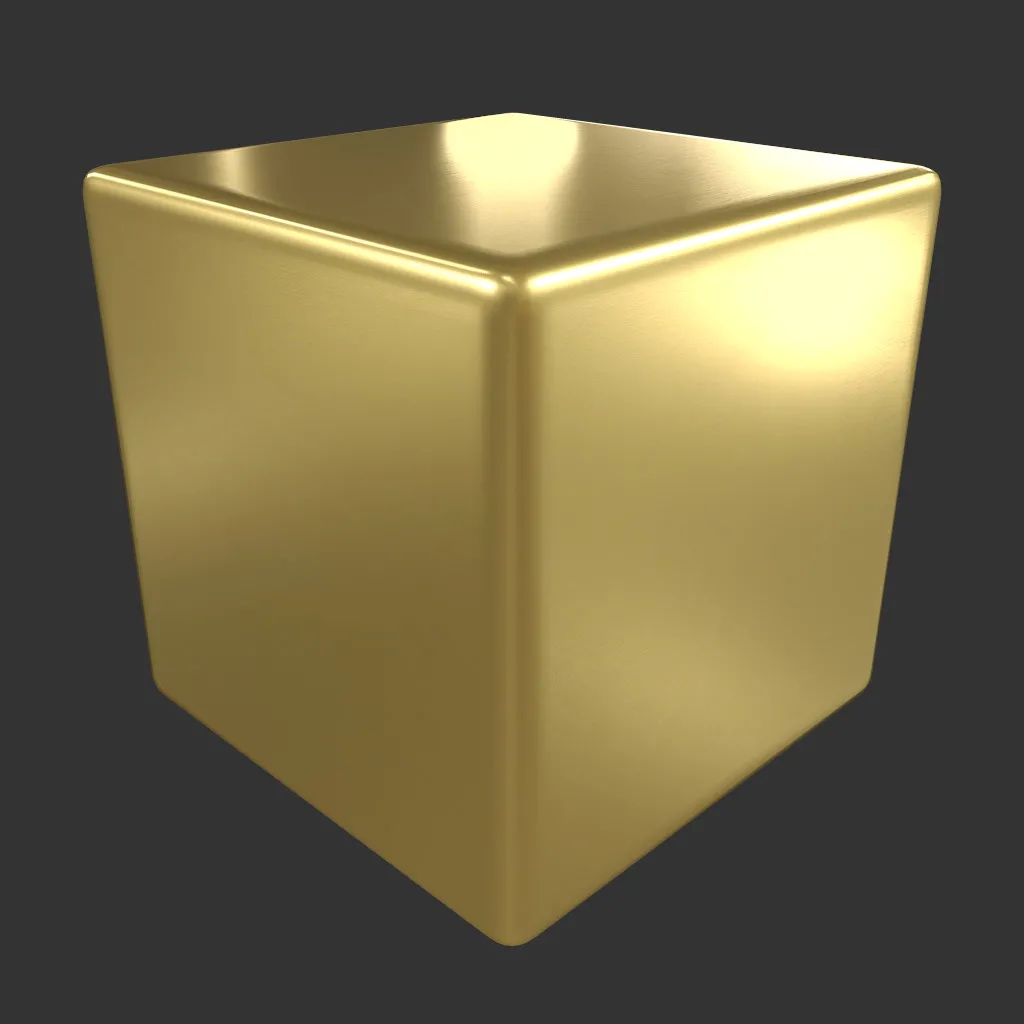 PBR TEXTURES – FULL OPTION – Metal Gold Brushed – 749