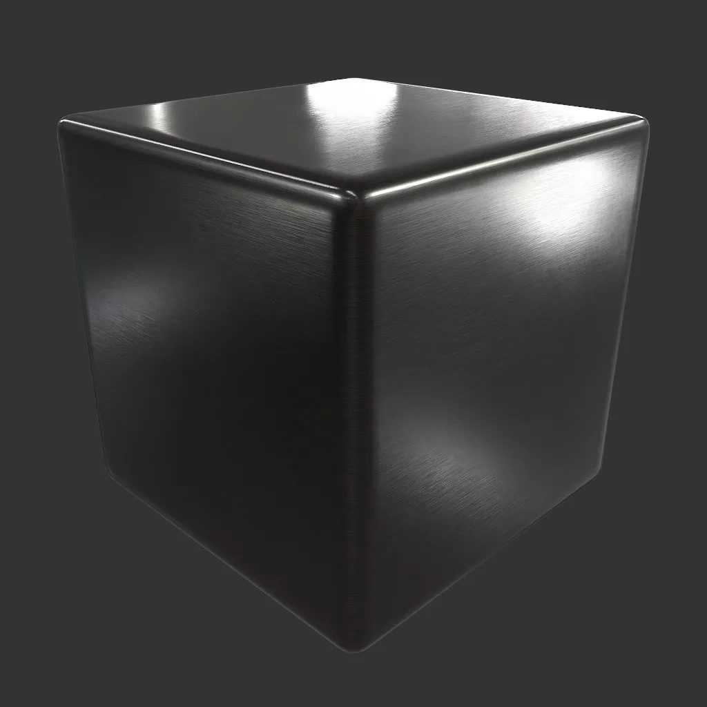PBR TEXTURES – FULL OPTION – Metal Graphite Brushed – 750