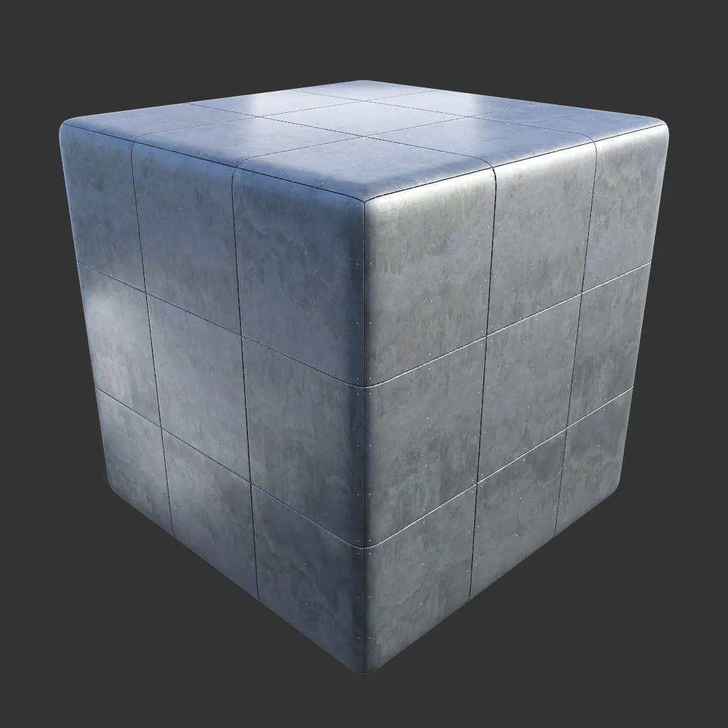 PBR TEXTURES – FULL OPTION – Metal Panel Square – 781