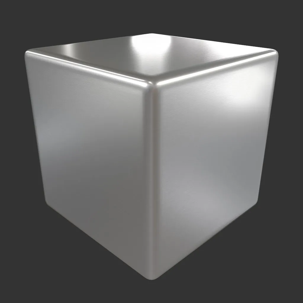 PBR TEXTURES – FULL OPTION – Metal Silver Brushed – 812