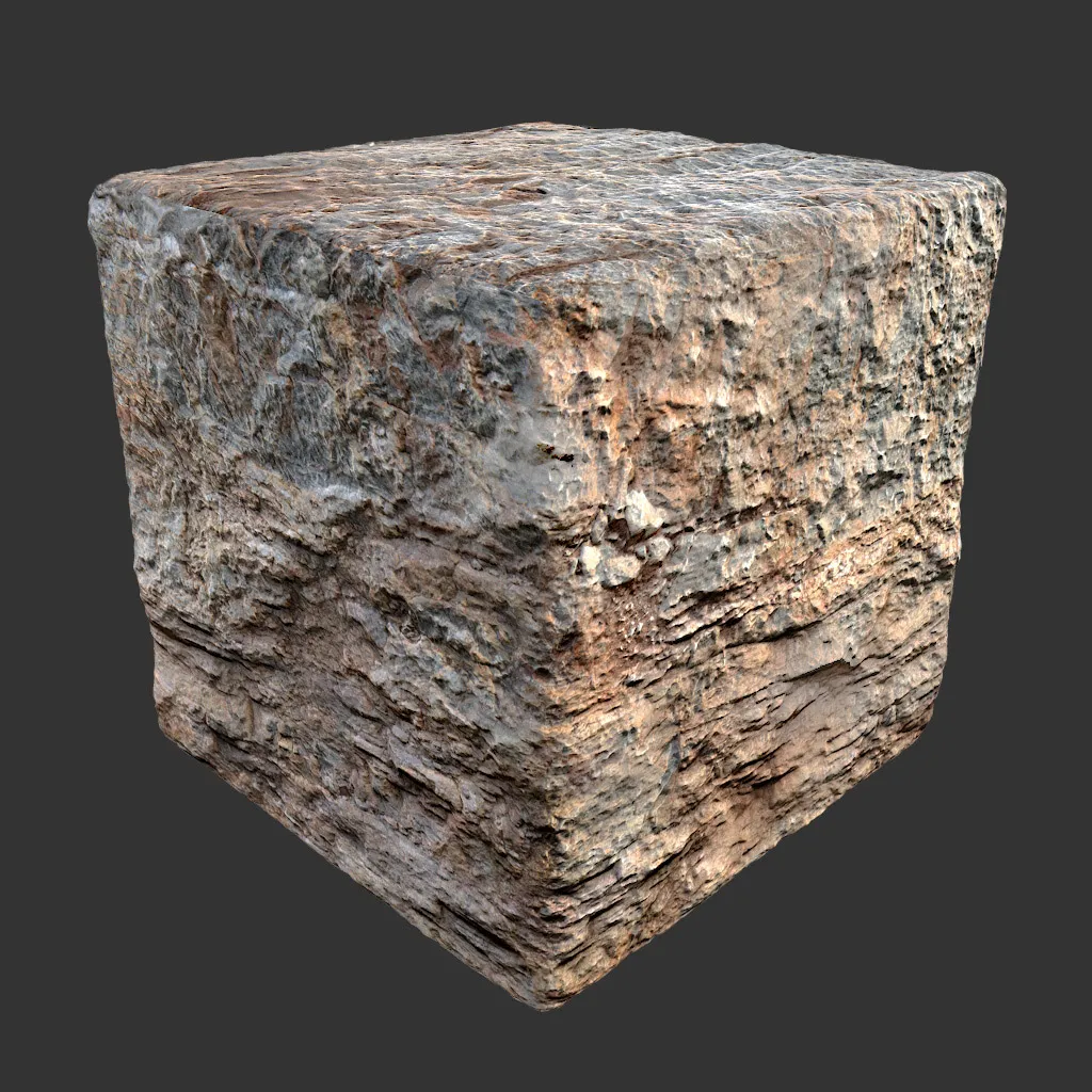 PBR TEXTURES – FULL OPTION – Rock Brown  – 937