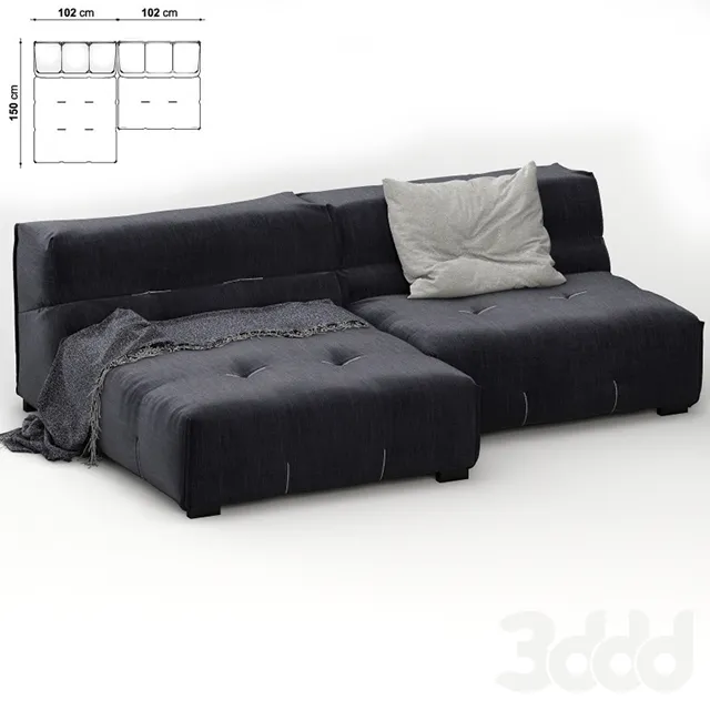 FURNITURE – SOFA 3D PRO MODELS – 051