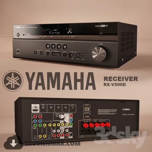 Receiver YAMAHA RX-V500D 3DS Max - thumbnail 3
