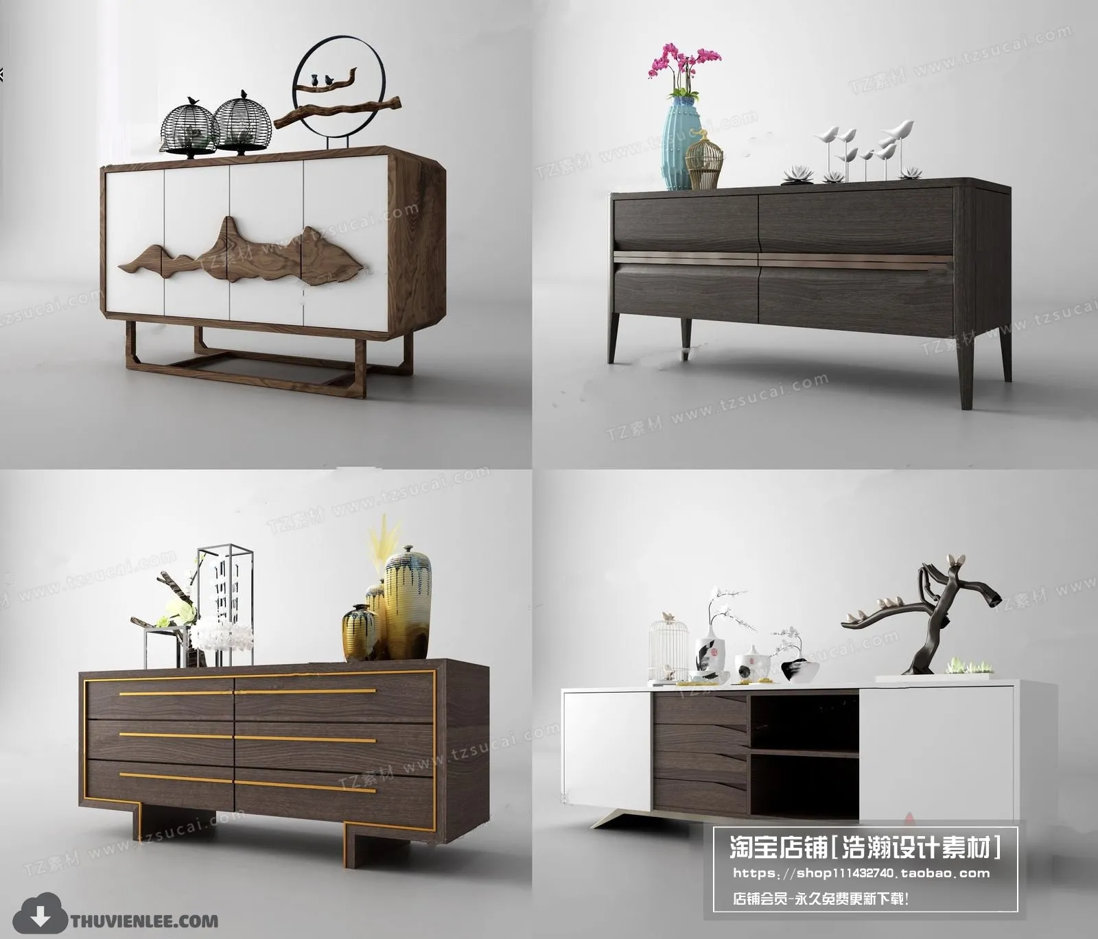 FURNITURE – TV SHELF 3D MODELS – 142