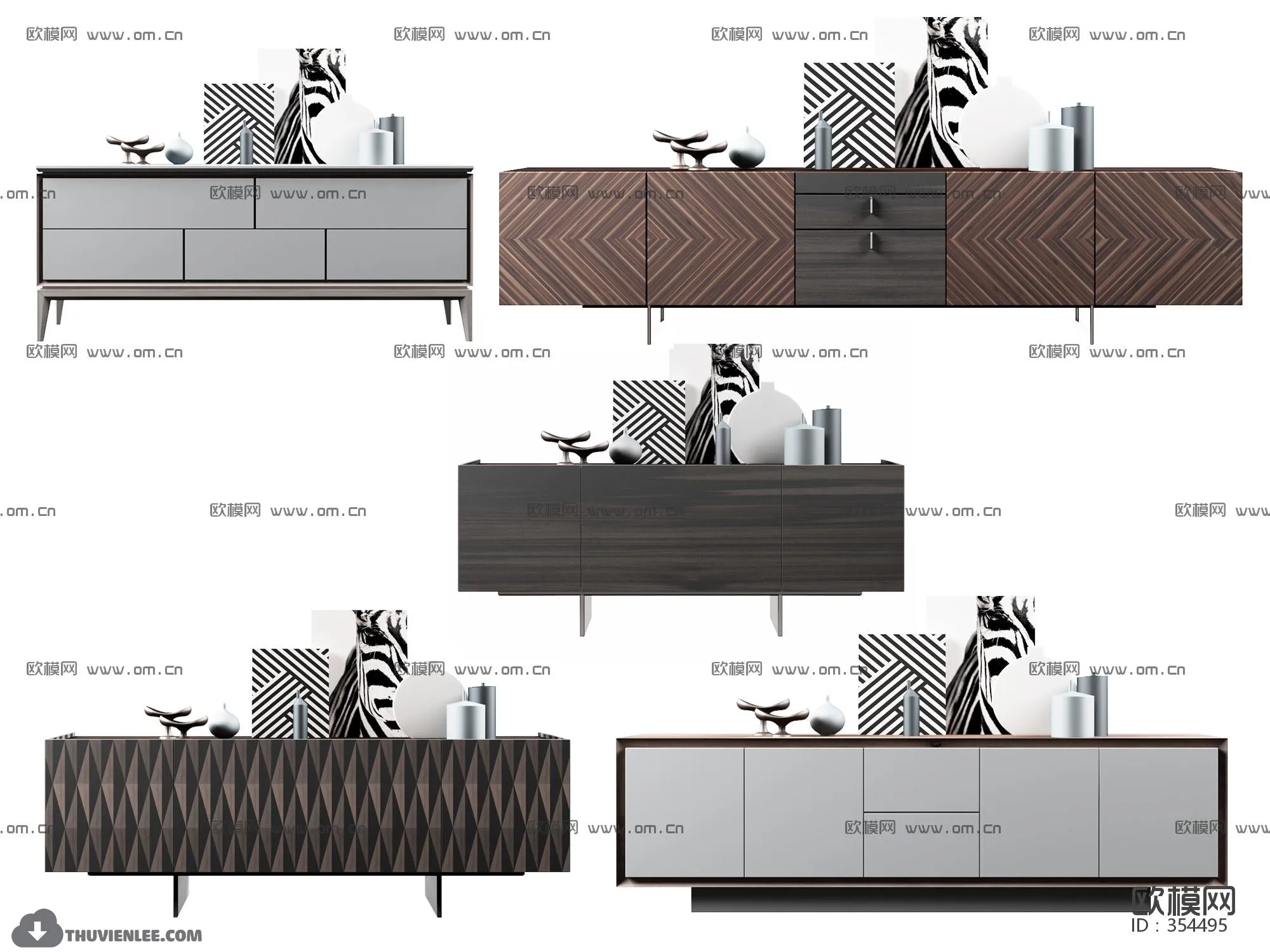 FURNITURE – TV SHELF 3D MODELS – 056