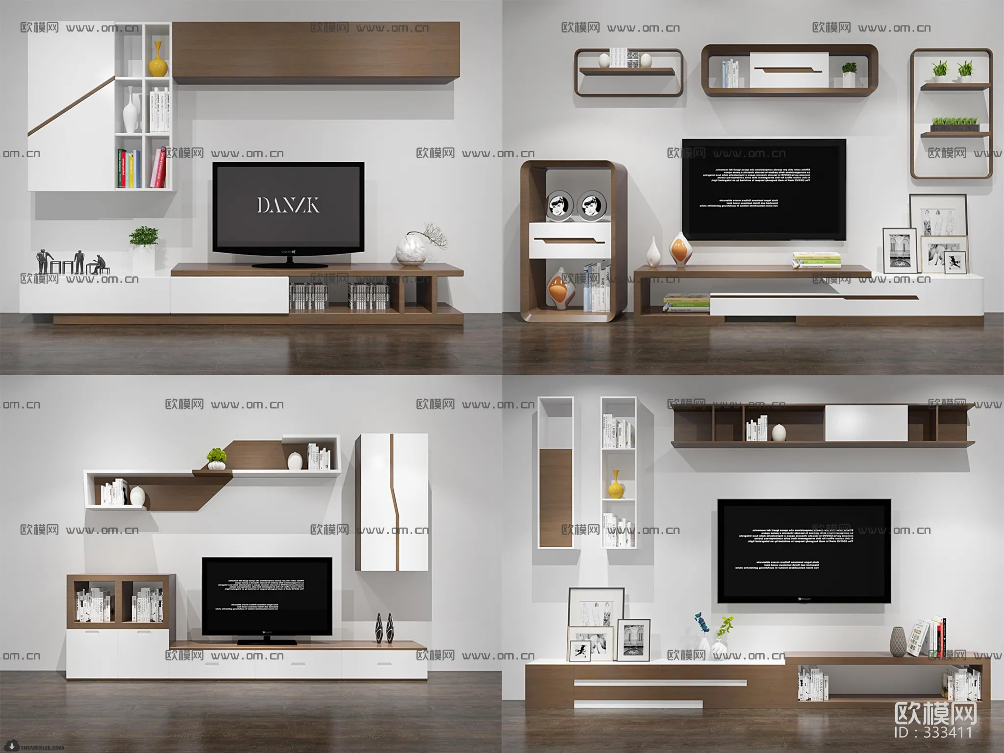 FURNITURE – TV SHELF 3D MODELS – 057