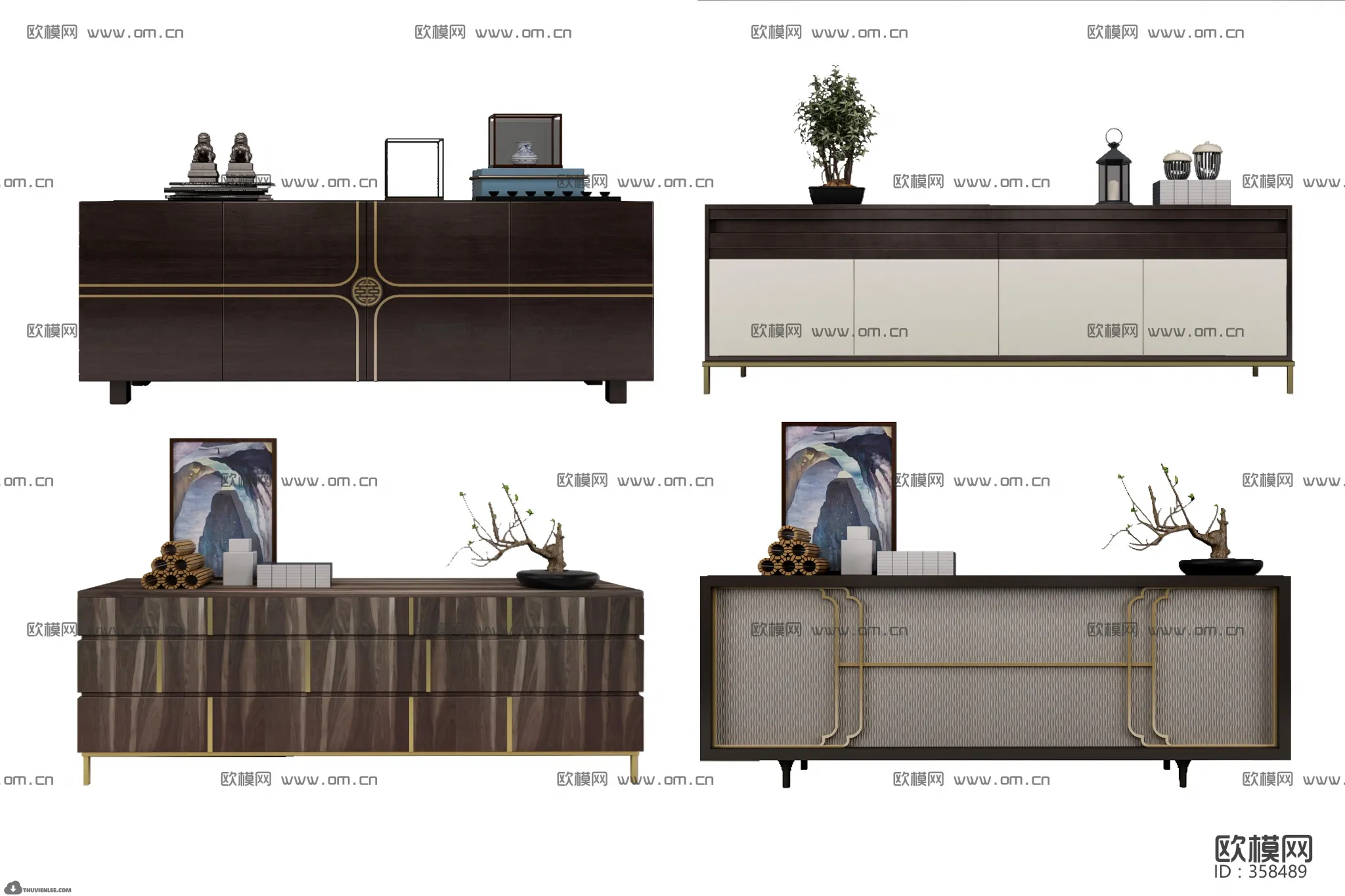 FURNITURE – TV SHELF 3D MODELS – 060