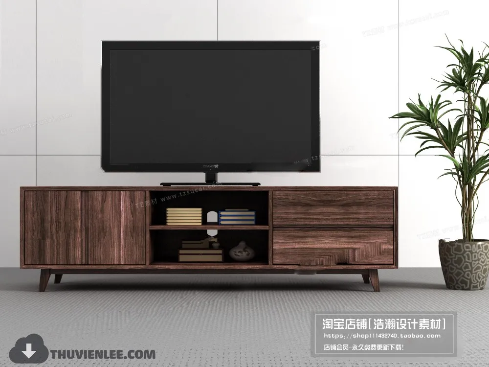 FURNITURE – TV SHELF 3D MODELS – 090