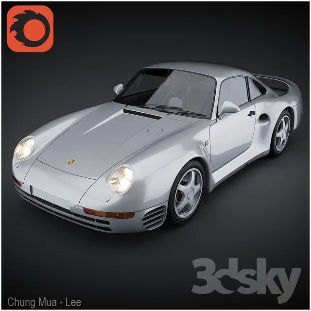 Porsche 959 3DS Max - thumbnail 3