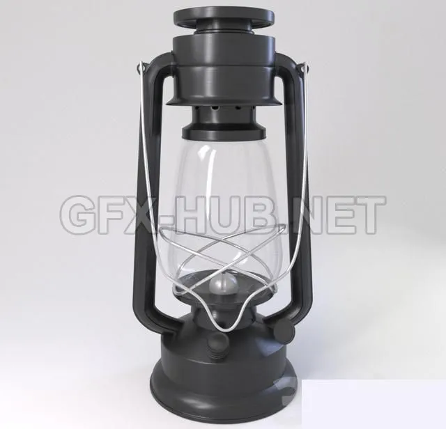 FURNITURE 3D MODELS – Kerosene lamp