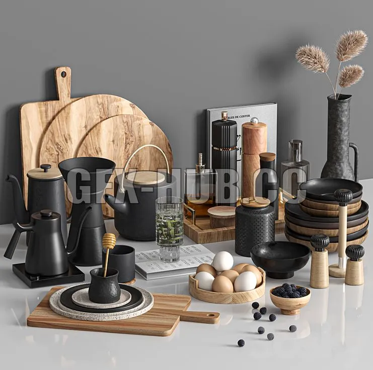 FURNITURE 3D MODELS – Kitchen Accessories 007