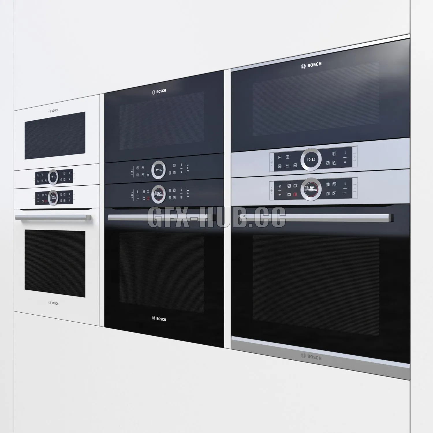 FURNITURE 3D MODELS – Kitchen Appliances Bosch Series 8