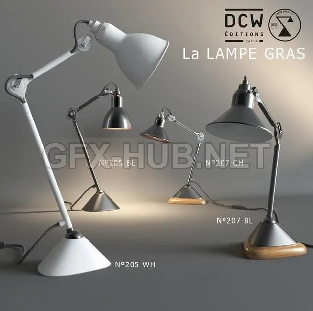 FURNITURE 3D MODELS – La Lampe GRAS