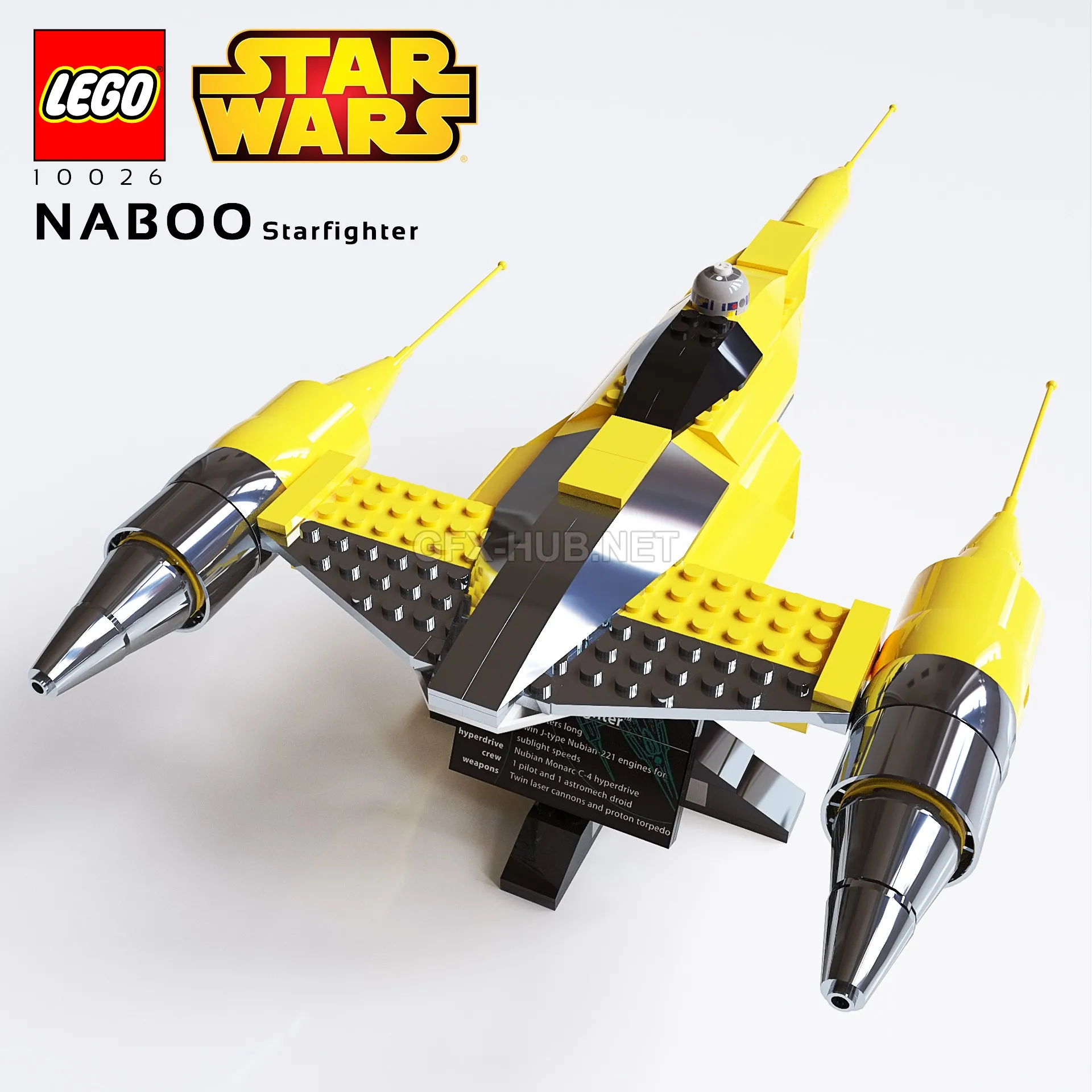 FURNITURE 3D MODELS – LEGO SW Naboo Starfighter