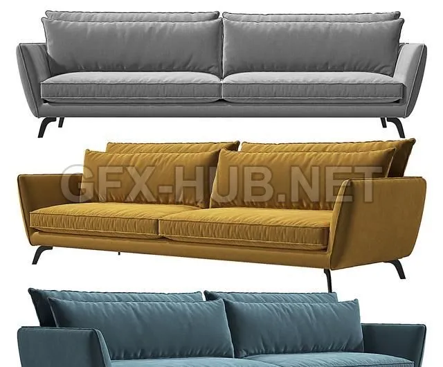 FURNITURE 3D MODELS – Leone sofa Kaza do sofa