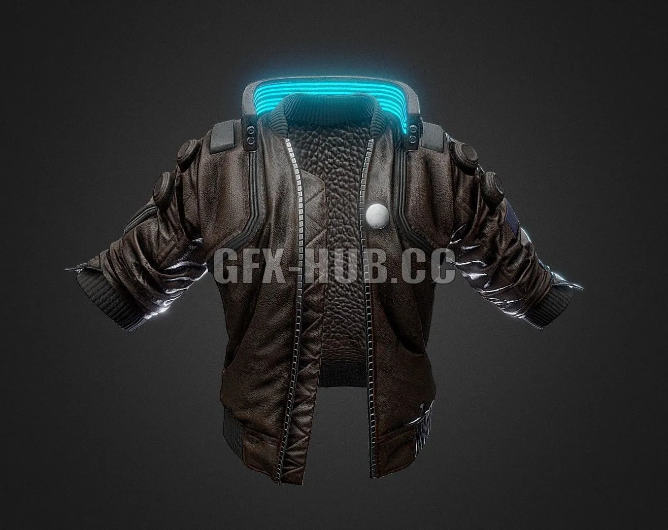 PBR Game 3D Model – Cyberpunk Jacket