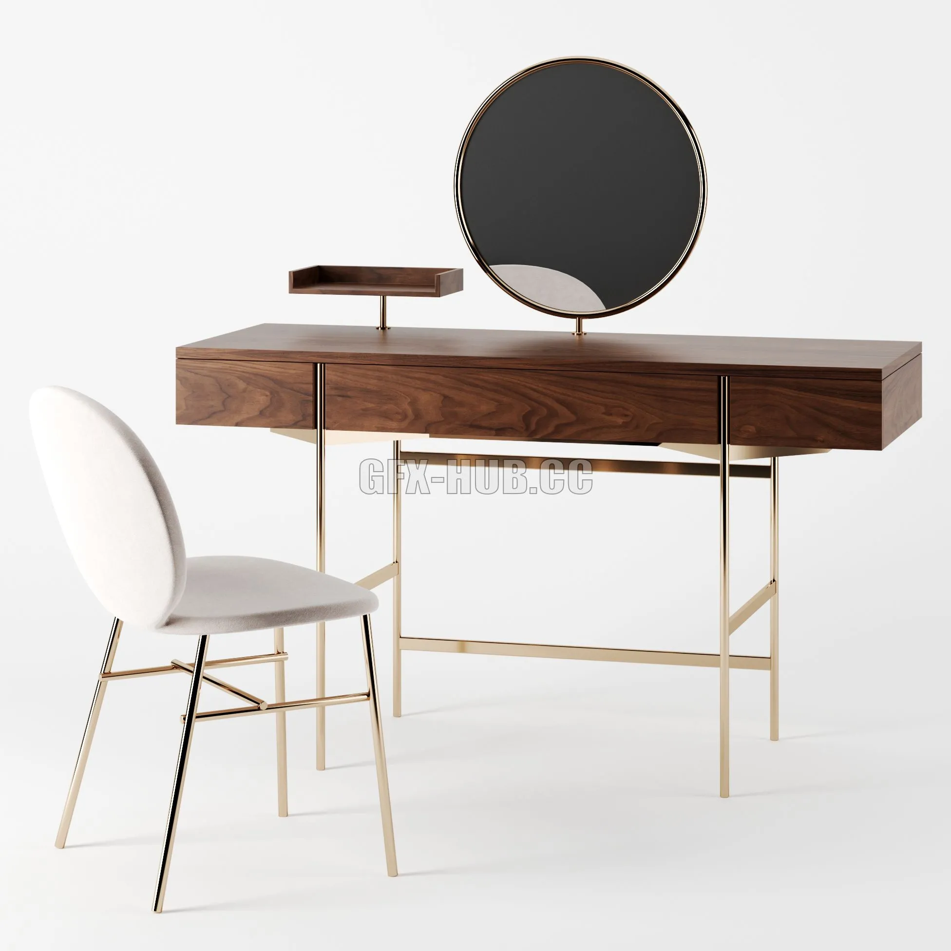 FURNITURE 3D MODELS – LONJA Dressing Table & Kelly C Chair