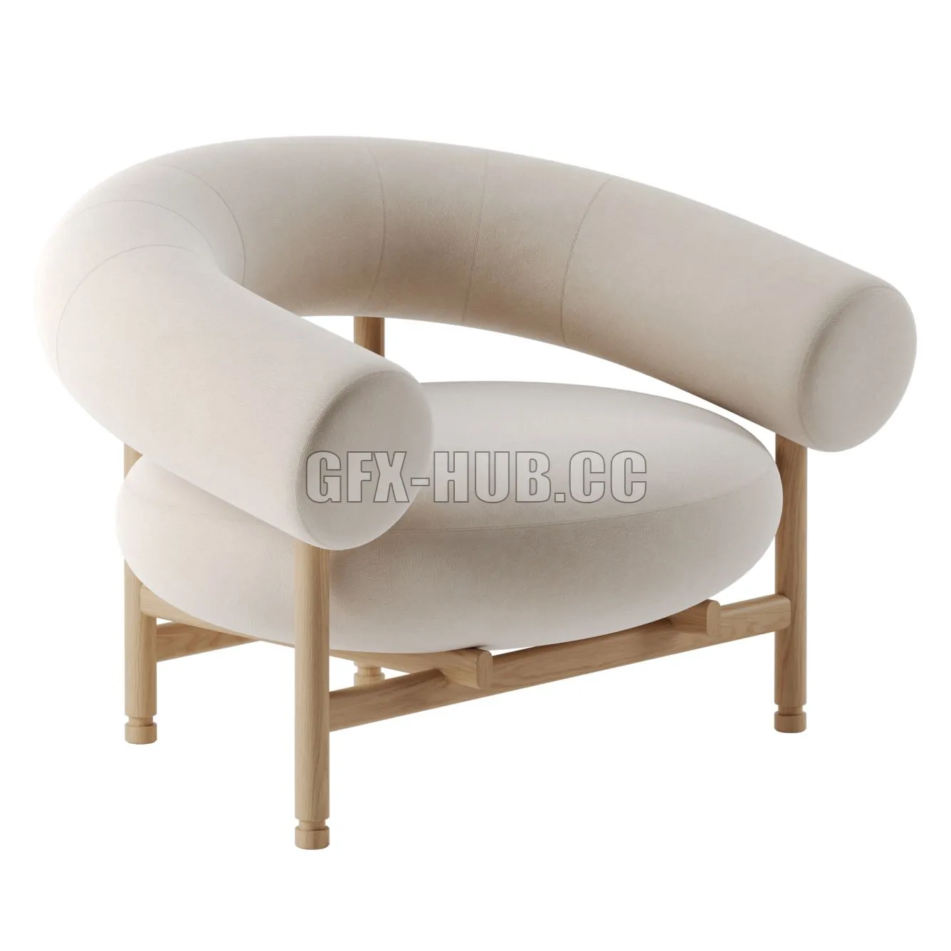 FURNITURE 3D MODELS – Loop Lounge Chair by Wewood