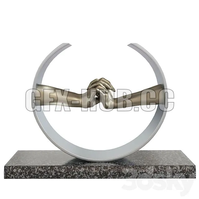 FURNITURE 3D MODELS – Lorenzo Quinn Sculpture During Love