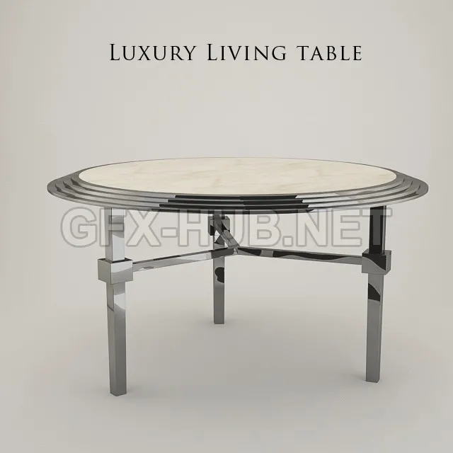 FURNITURE 3D MODELS – Luxury living table