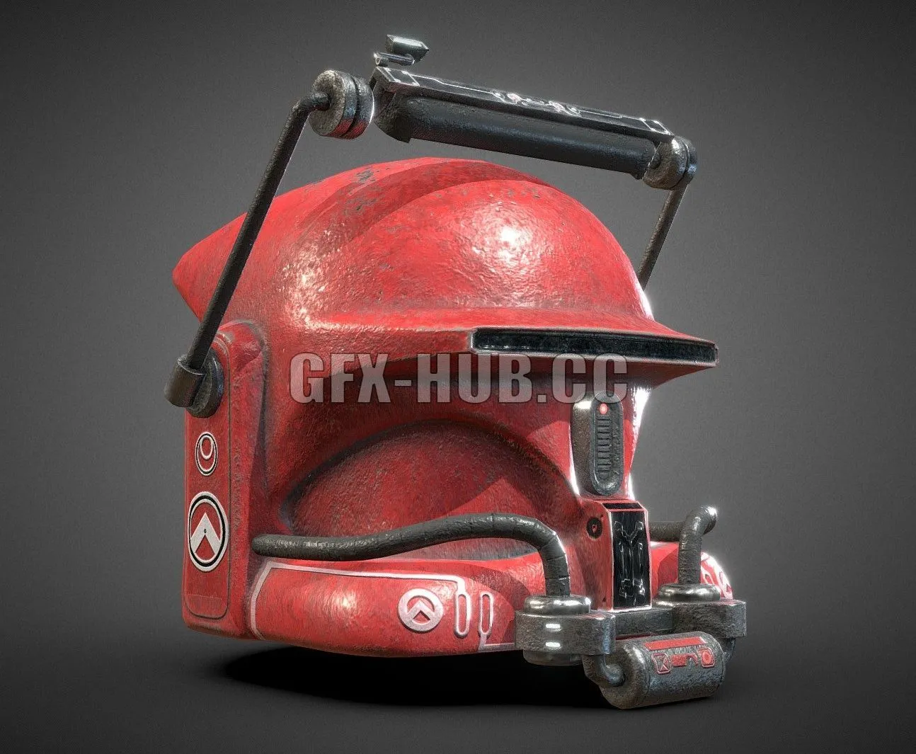 PBR Game 3D Model – Cyberpunk Space-Helmet