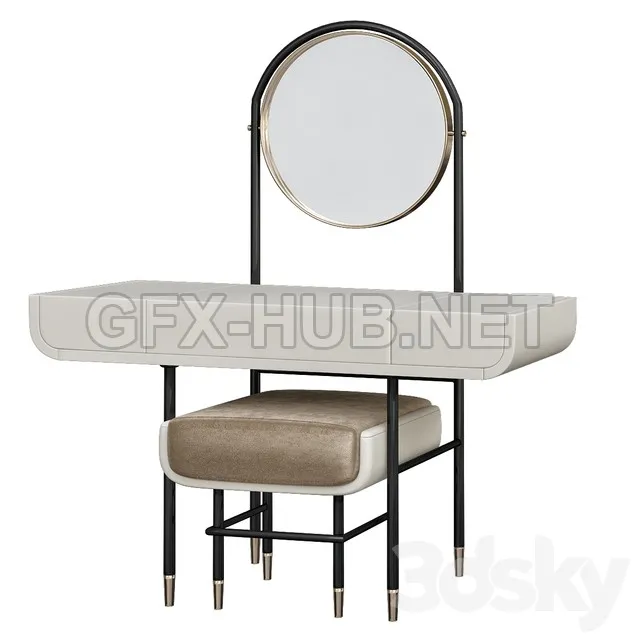 FURNITURE 3D MODELS – MAKE UP Mirror Work Table with