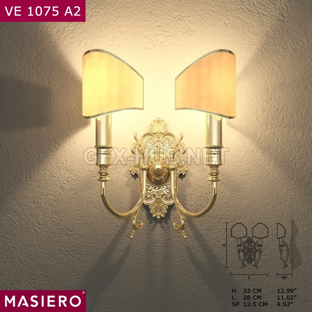 FURNITURE 3D MODELS – Masiero VE1075 A2 wall lamp
