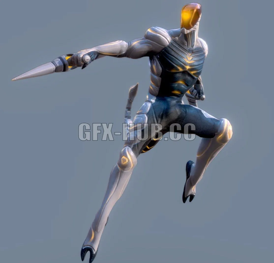PBR Game 3D Model – Cyborg Zodiac Theme Scorpio