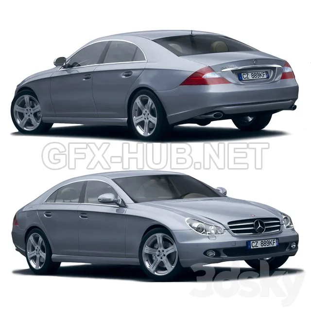 FURNITURE 3D MODELS – Mercedes Benz CLS500