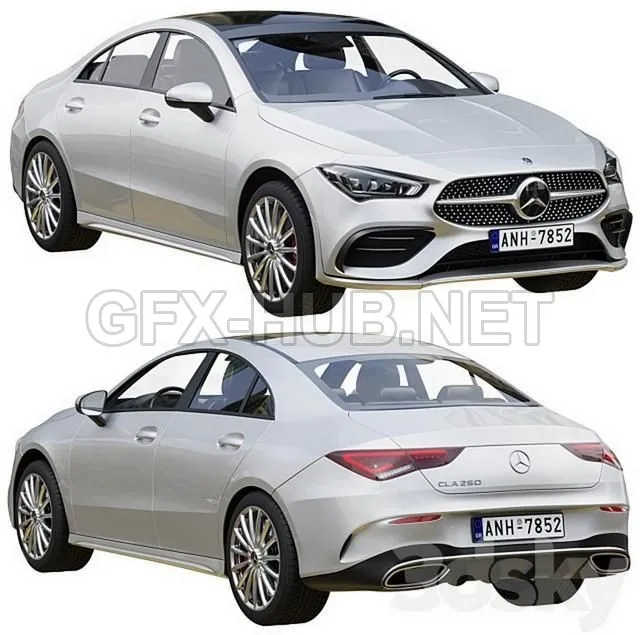 FURNITURE 3D MODELS – Mercedes-Benz CLA Coupe 250 2020