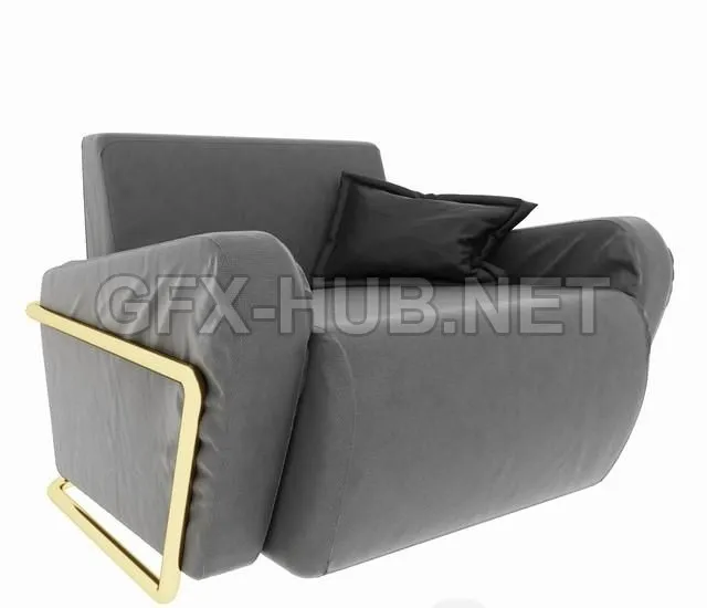 FURNITURE 3D MODELS – Minimalism style armchair