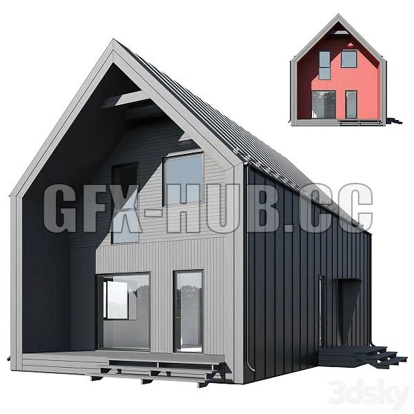 FURNITURE 3D MODELS – Modular House 02