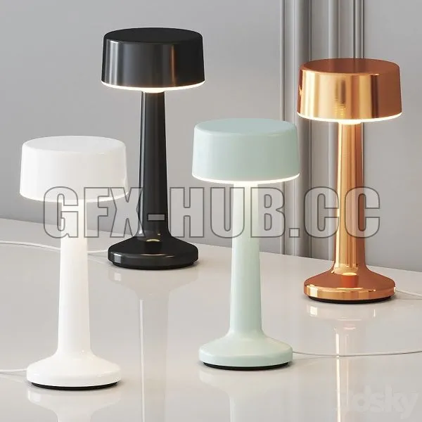 FURNITURE 3D MODELS – Moments 3 Table Lamp by Imagilights