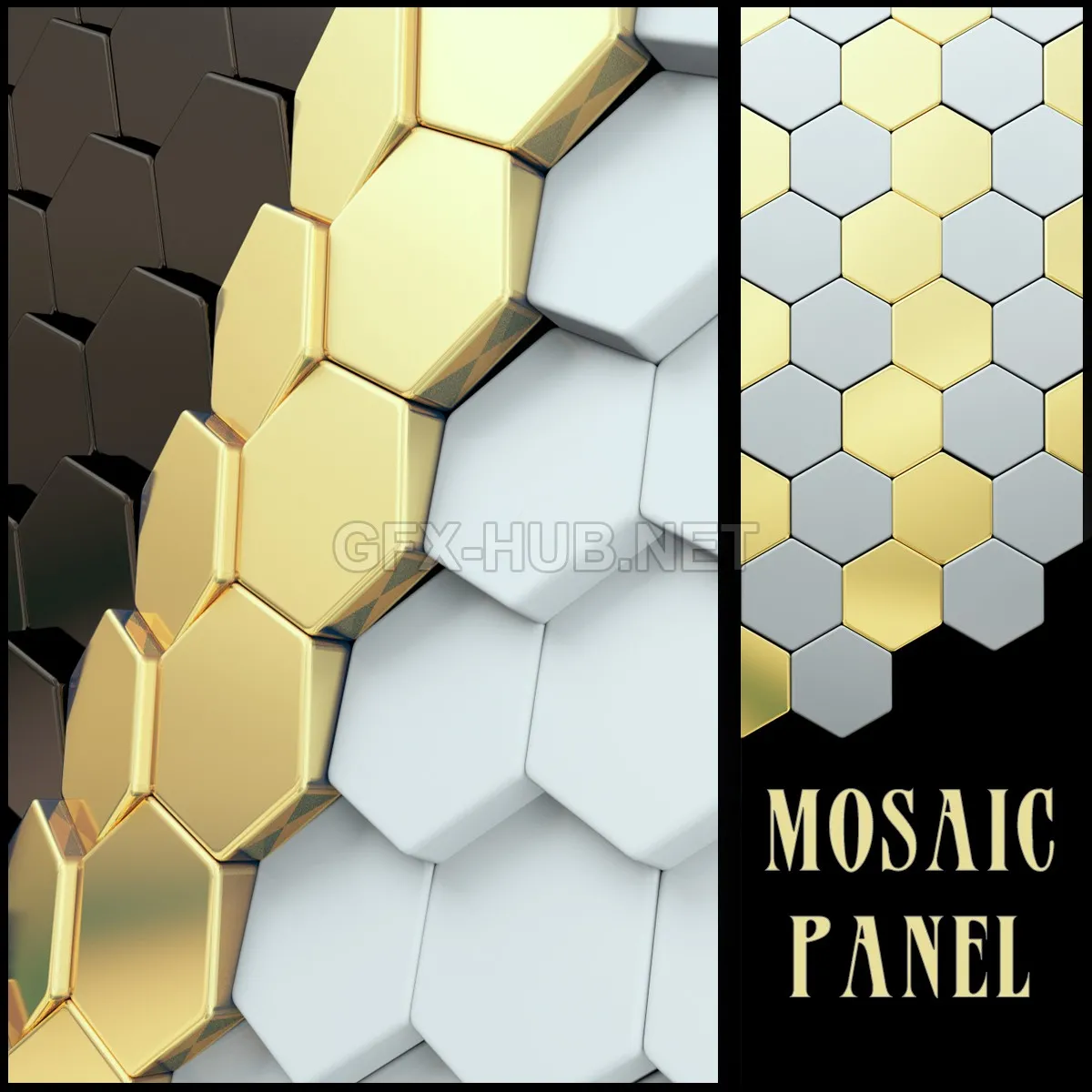 FURNITURE 3D MODELS – Mosaic panel
