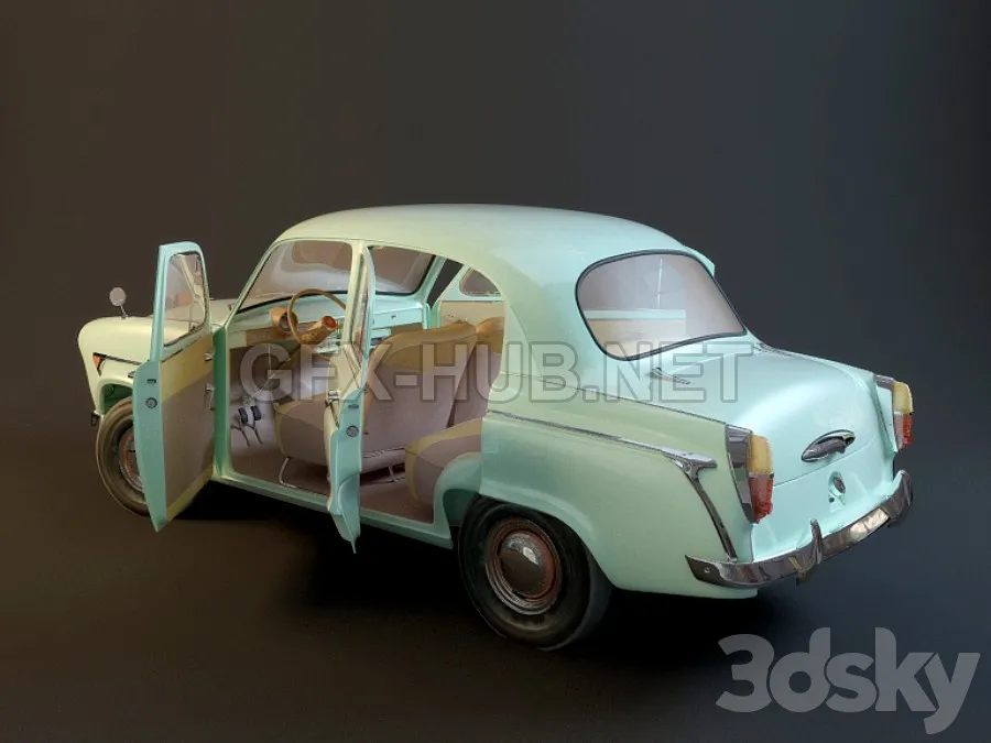 FURNITURE 3D MODELS – Moskvich 407