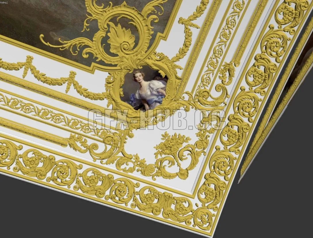 FURNITURE 3D MODELS – Neoclassical Plaster Ceiling Model 193 By Tuan Anh