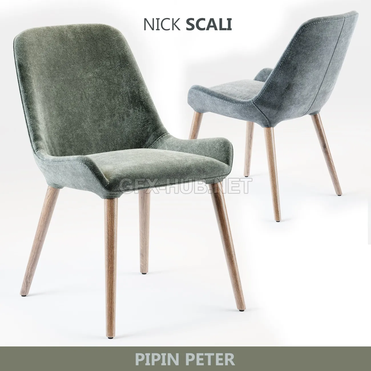 FURNITURE 3D MODELS – Nick Scali PIPPIN, PETER