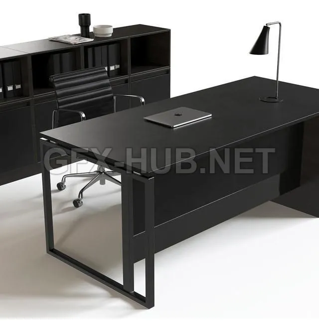 FURNITURE 3D MODELS – Office Reception Furniture Set